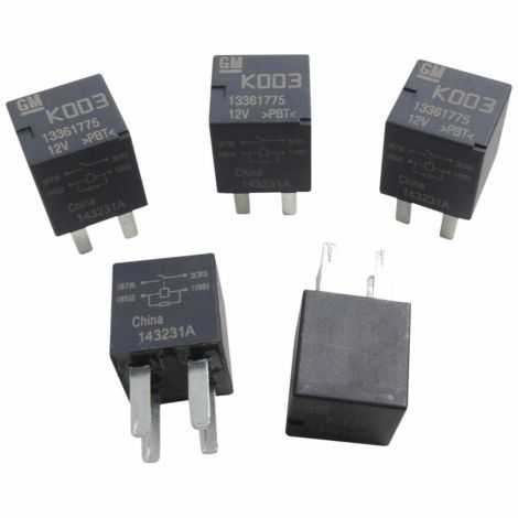 New OEM 13361775 GM Relays 5-Pack Multi-Function 4-Pin Relay 19116962 D1777C
