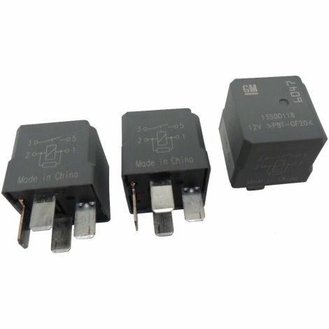 OEM GM 4-Pin Relays 3-Pack 13500118 6047 4-Terminal Multi-Use Relay 6047